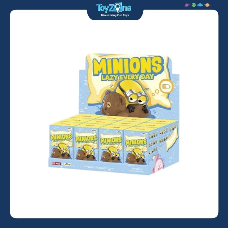 Mô hình đồ chơi Blind box Minions Lazy Every Day Series Figures ( Lười Biếng Mỗi Ngày ) POP MART
