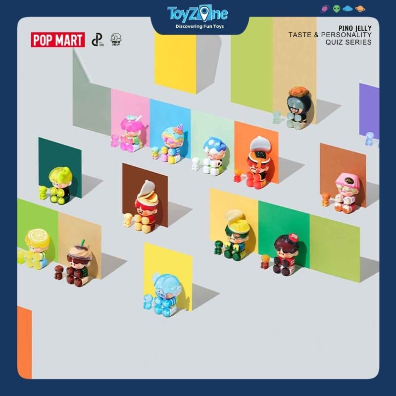 Mô hình đồ chơi Blind box Pino Jelly Taste And Personality Quiz (Trắc Nghiệm Tính Cách Nhân Vật) POP MART