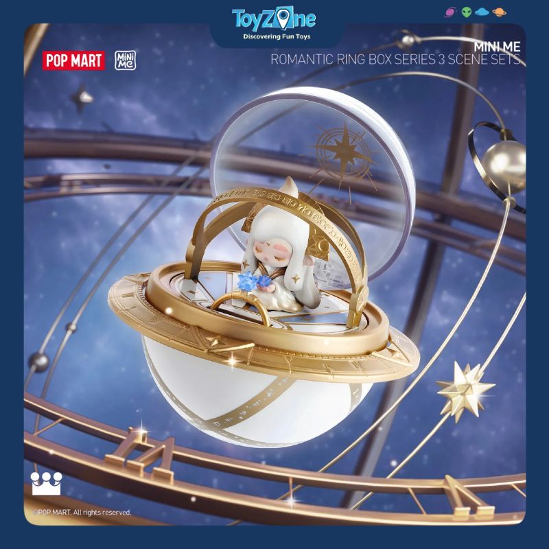 Mô hình đồ chơi Blind box Romantic Ring Box Series 3 Scene Sets ( Hộp Nhẫn Lãng Mạn ) POP MART
