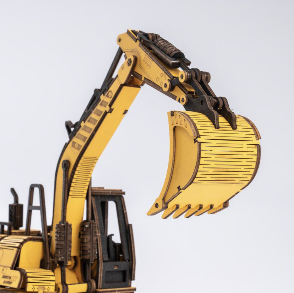 Mô hình gỗ lắp ráp 3D Xe công trình Robotime ROKR