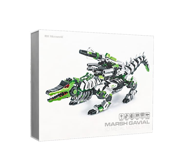 Mô hình Cá Sấu Chiến Đấu lắp ráp kim loại 3D – Microworld MP825