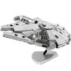  Mô hình kim loại lắp ráp 3D Millennium Falcon (Silver) – Metal Works MP049 