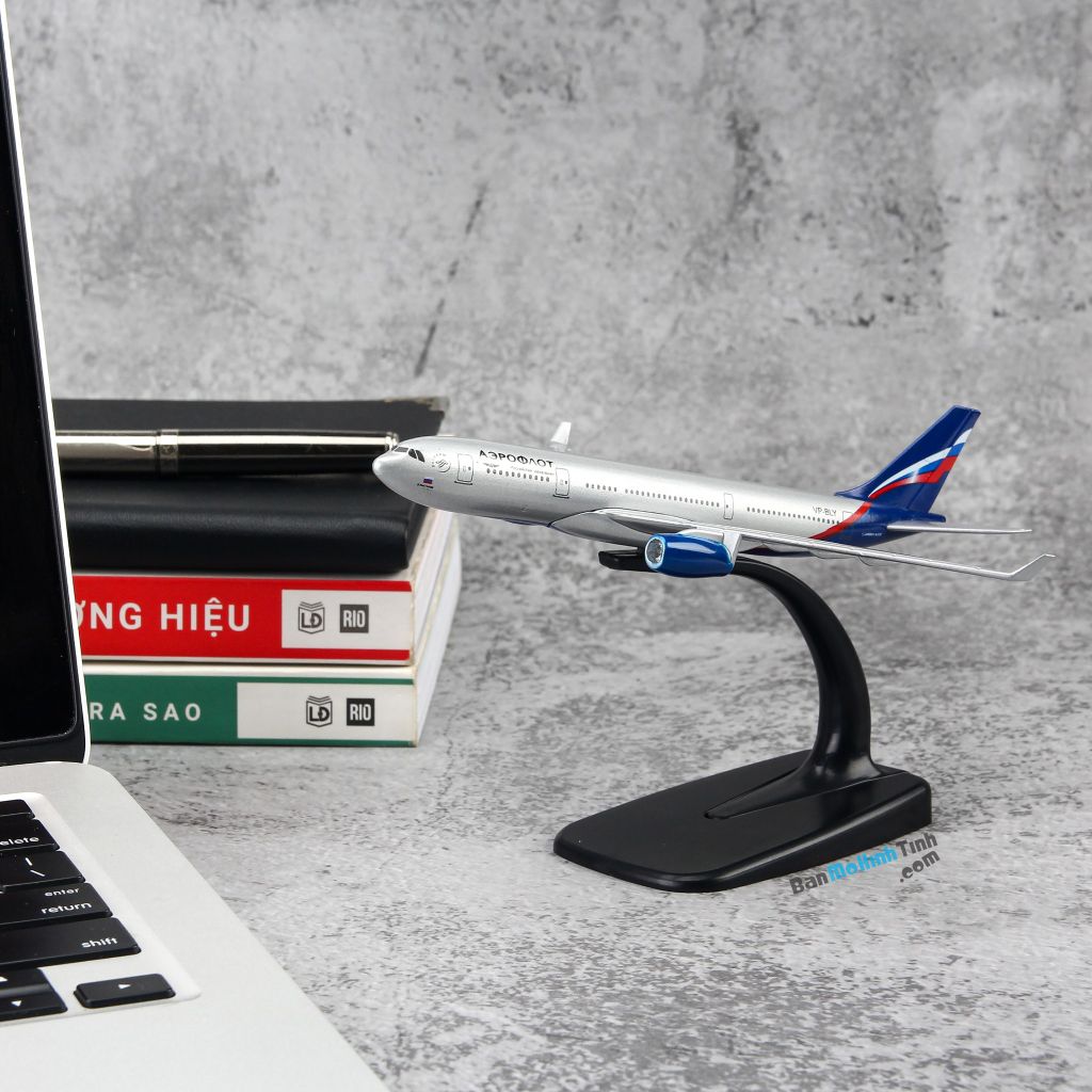Mô hình máy bay tĩnh Aeroflot Russian Airlines Airbus A330 16cm Everfly giá rẻ (10)