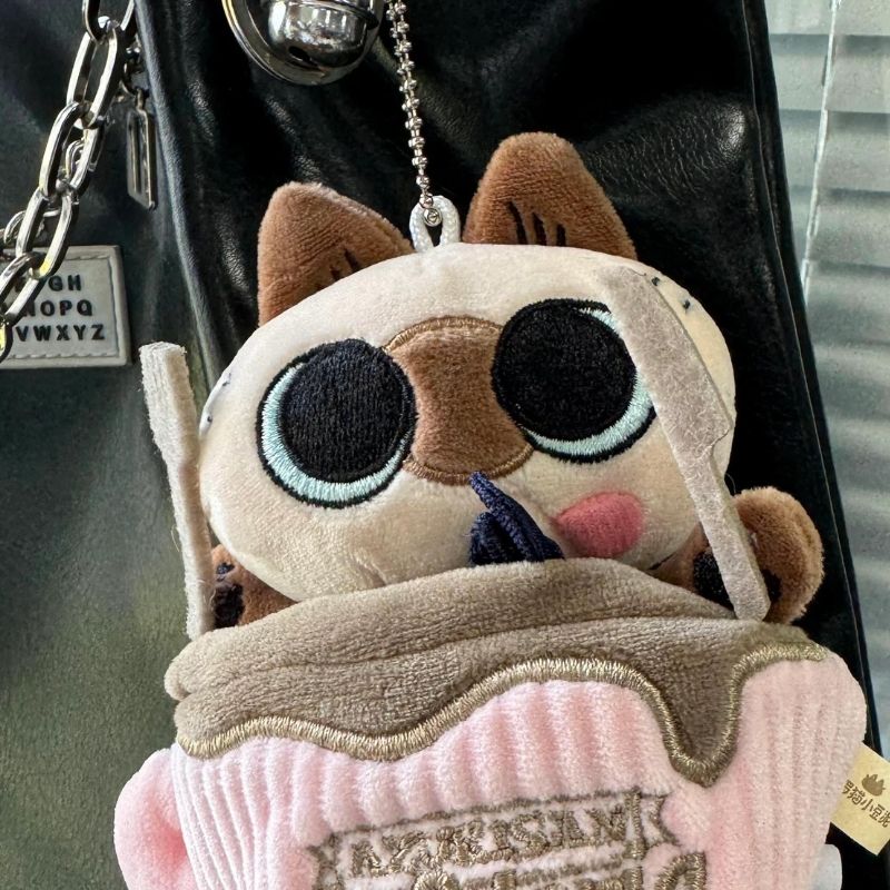 Mô hình Blind box Móc Khóa Gấu Bông Dây Cót Azukiasan's Cafeteria Ver.2 Clockwork Plush ( Quán Cà Phê Của Azukiasan ) NOBEKO