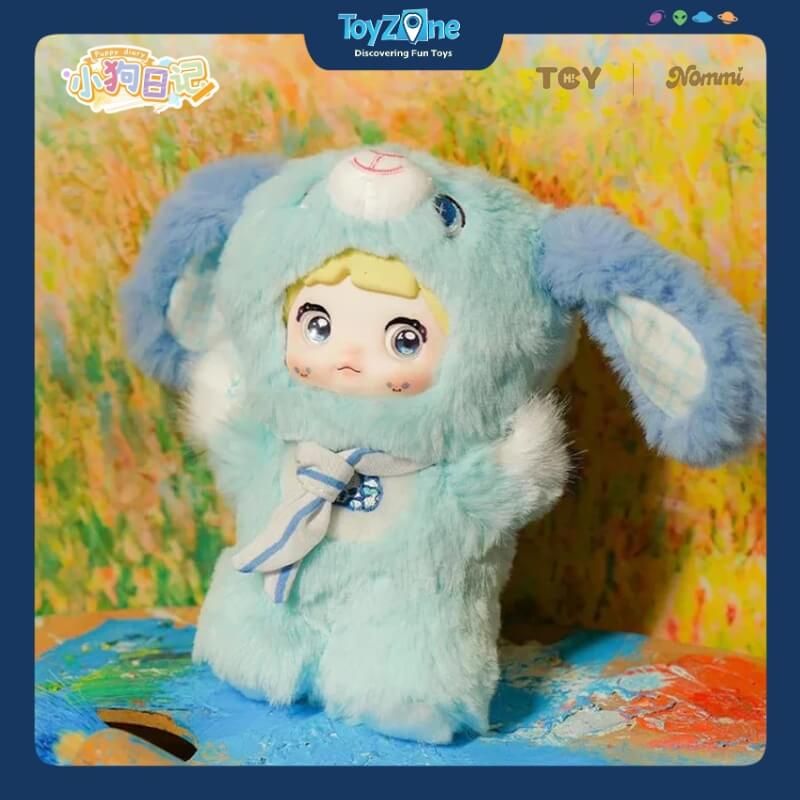 Mô hình Blind box Móc khóa Gấu bông NOMMI V5 Puppy Diary Series ( Nhật Ký Cún Con ) HITOY