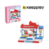 Bộ đồ chơi lắp ráp mô hình Hello Kitty cửa hàng thời trang Keeppley