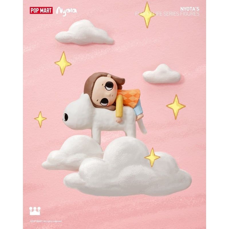  Mô hình đồ chơi Blind box Nyota's Fluffy Life Series Figures ( Cuộc Sống Nhẹ Nhàng Của Nyota's ) POP MART 