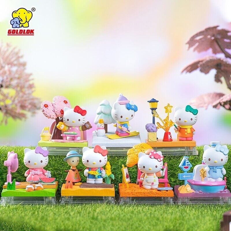Đồ chơi Blind box Sanrio Hello Kitty Four Seasons Series (Sanrio Hello Kitty) - GOLD LOK