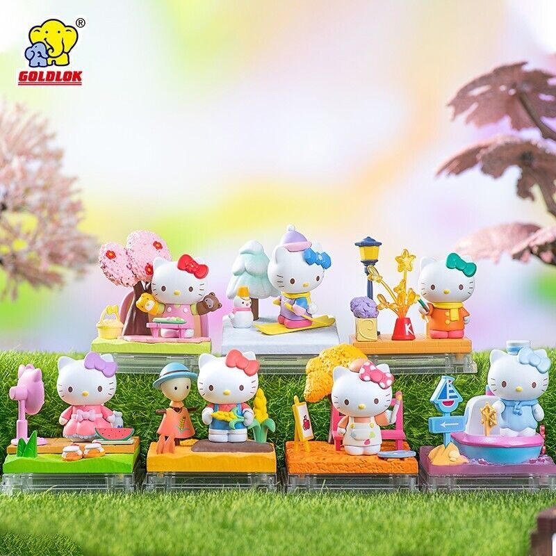 Đồ chơi Blind box Sanrio Hello Kitty Four Seasons Series (Sanrio Hello Kitty) GOLD LOK