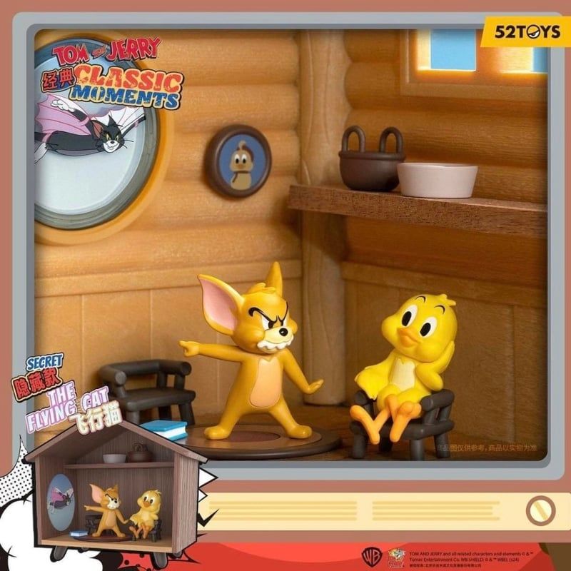 Mô hình đồ chơi Blind box Tom and Jerry Classic Moments Series ( Khoảnh khắc cổ điển ) 52TOYS