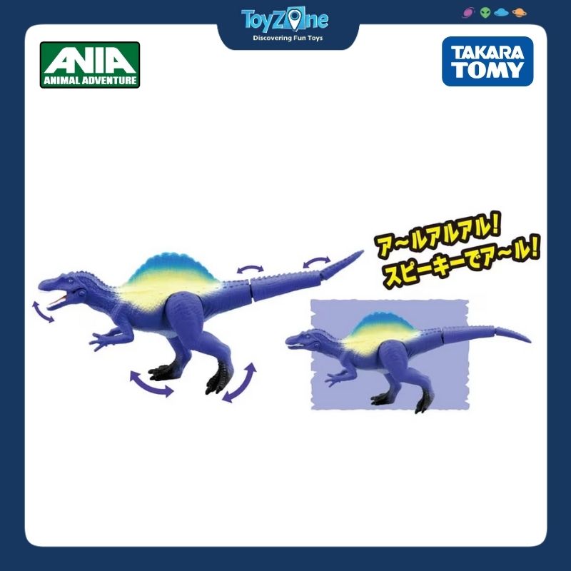 Mô hình đồ chơi Động Vật Thằn Lằn Gai ANIA Kingdom ( Spinosaurus ) TAKARA TOMY