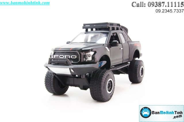 FORD F150 RAPTOR OFFROAD KINGS 2017 BLACK 1:32 MINIAUTO XE-MO-HINH-FORD-F-150-RAPTOR-OFFROAD-KINGS-2017-BLACK-1-32-MINIAUTO