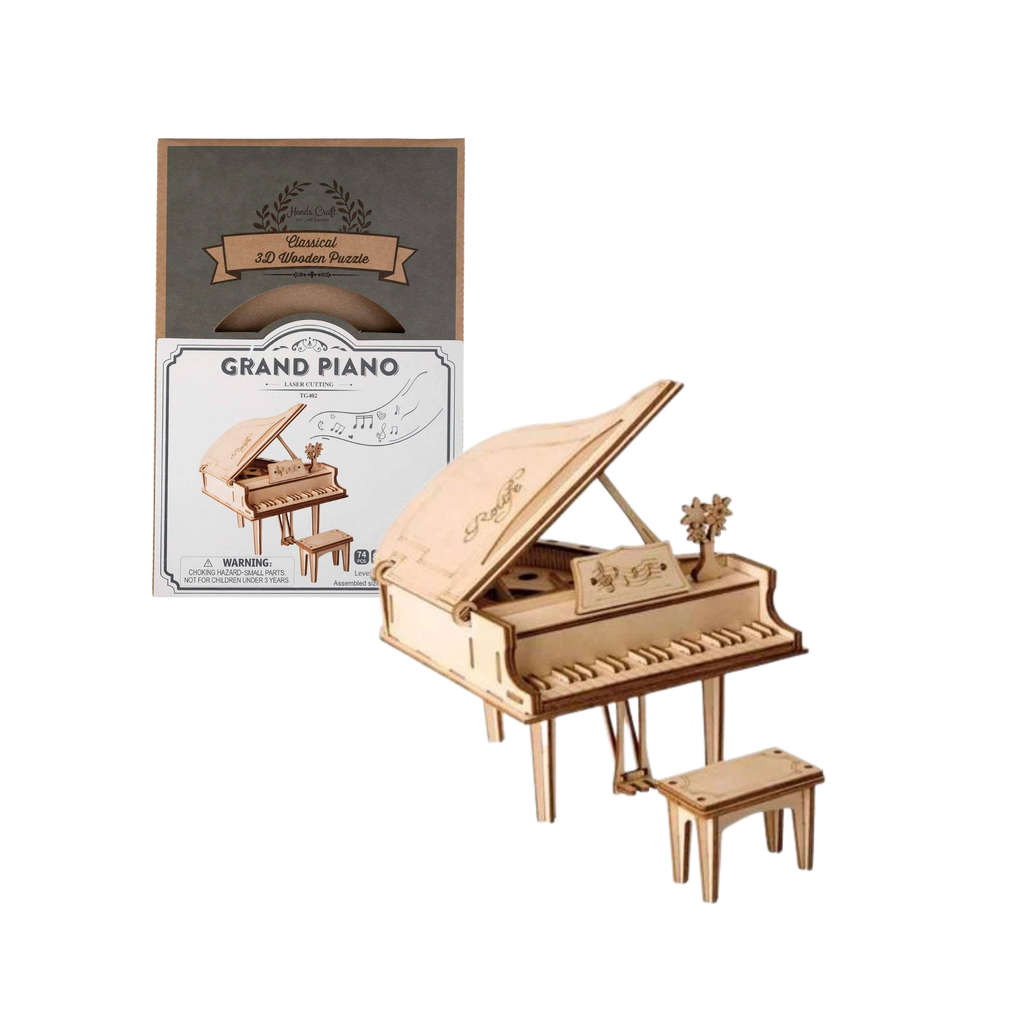  Mô hình gỗ lắp ráp 3D Đàn Grand Piano (Wood Color) - Robotime TG402 - WP053 