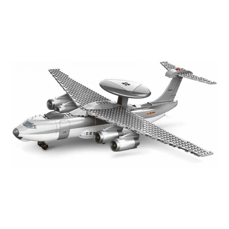 Bộ đồ chơi mô hình lắp ráp Máy bay quân sự Cảnh báo sớm trên không (AEW&C) KJ-2000 Wange