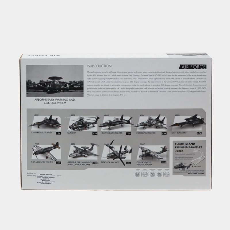 Bộ đồ chơi mô hình lắp ráp Máy bay quân sự Cảnh báo sớm trên không (AEW&C) KJ-2000 Wange