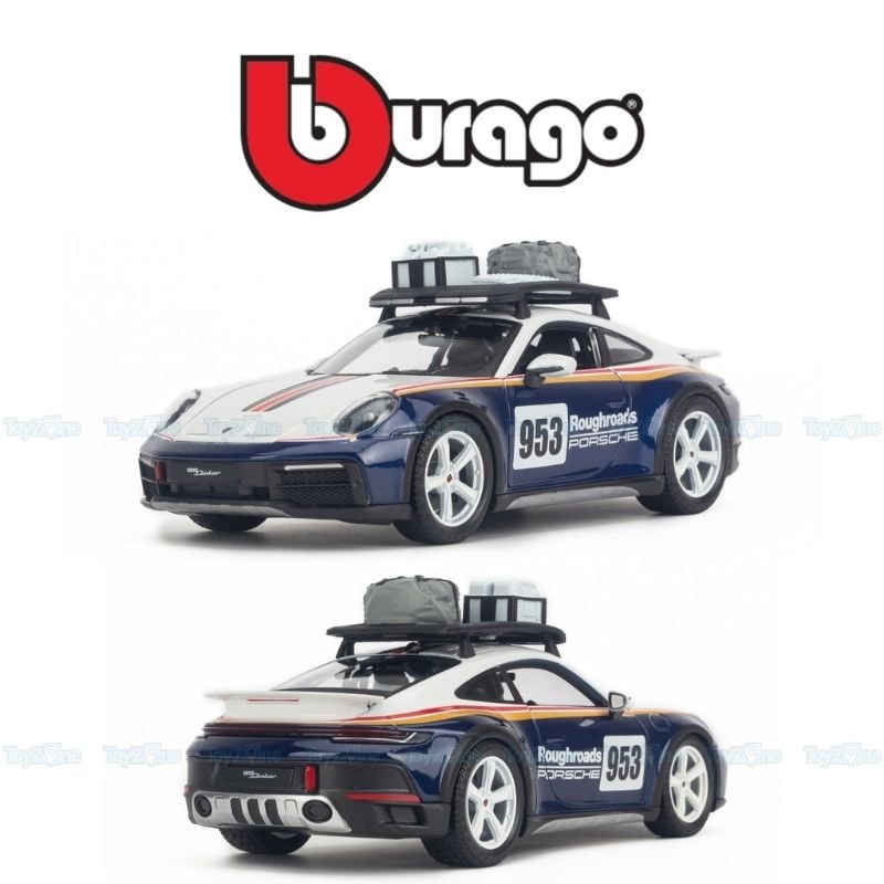 Mô hình xe Porsche 911 Dakar 1:24 BBURAGO