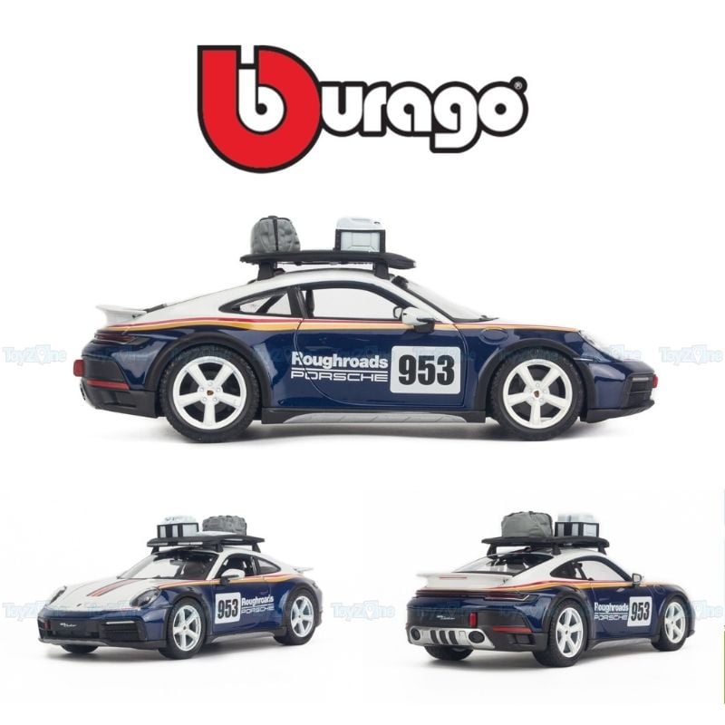 Mô hình xe Porsche 911 Dakar 1:24 BBURAGO