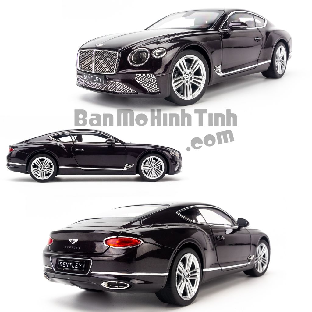 Mô hình xe Bentley Continental GT 2019 1:18 Norev Damson Metallic (3)