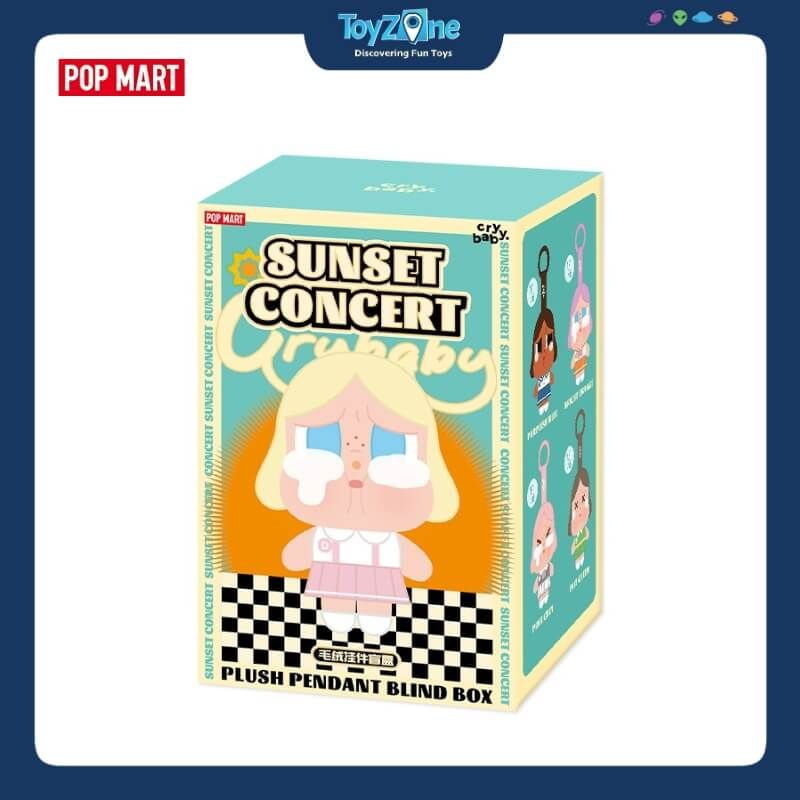  Mô hình Blind box Móc khóa Gấu bông Crybaby Sunset Concert Series-Plush Pendant ( Hòa Nhạc Hoàng Hôn ) POP MART 