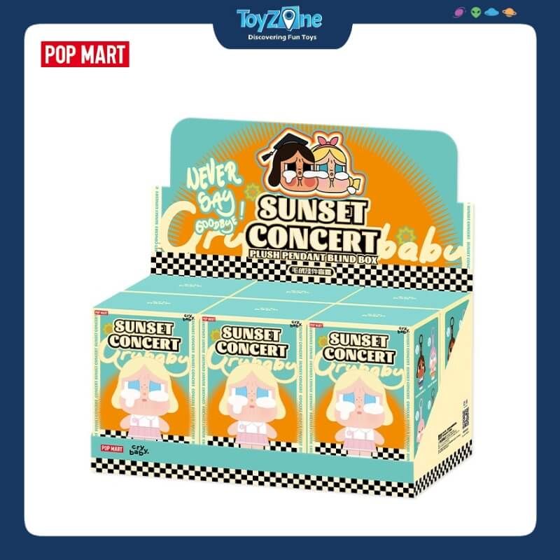  Mô hình Blind box Móc khóa Gấu bông Crybaby Sunset Concert Series-Plush Pendant ( Hòa Nhạc Hoàng Hôn ) POP MART 