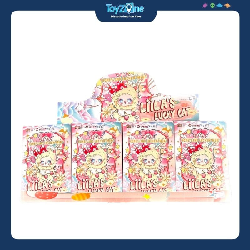 Mô hình Blind Box Móc khóa Gấu Bông Liila's Lucky Cat Honeyland Enchantment V3 ( Xứ Sở Mật Ngọt ) LIILA TOYS
