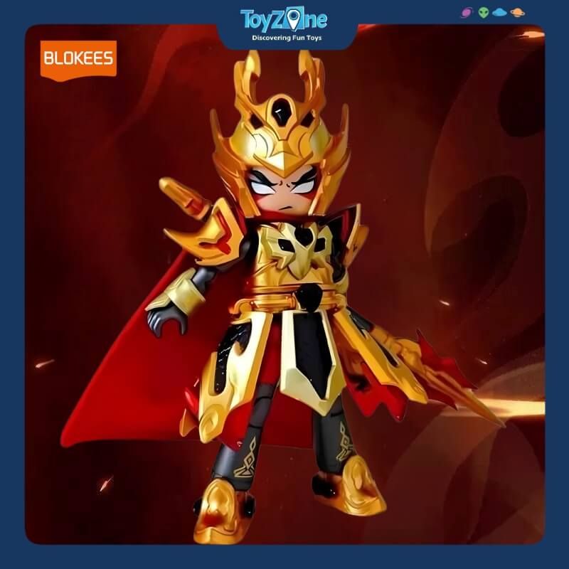  Mô hình đồ chơi Lắp ráp Hero Infinity Anniversary Version Zhao Yun Battle Golden Divine Armour Model Kits BLOKEES 