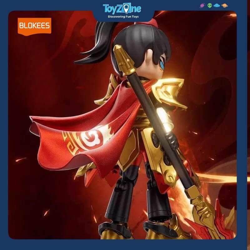  Mô hình đồ chơi Lắp ráp Hero Infinity Anniversary Version Zhao Yun Battle Golden Divine Armour Model Kits BLOKEES 