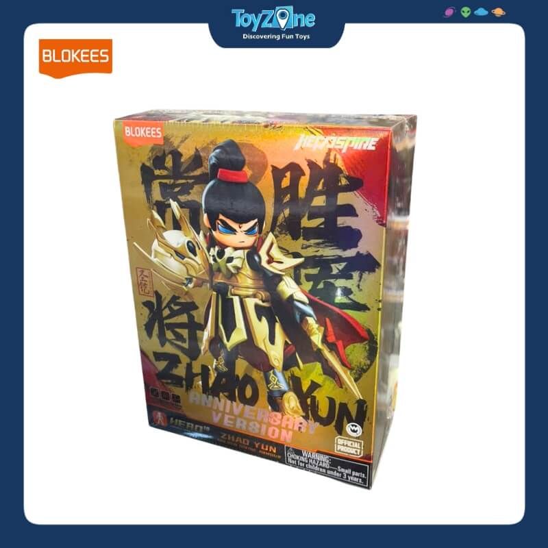  Mô hình đồ chơi Lắp ráp Hero Infinity Anniversary Version Zhao Yun Battle Golden Divine Armour Model Kits BLOKEES 
