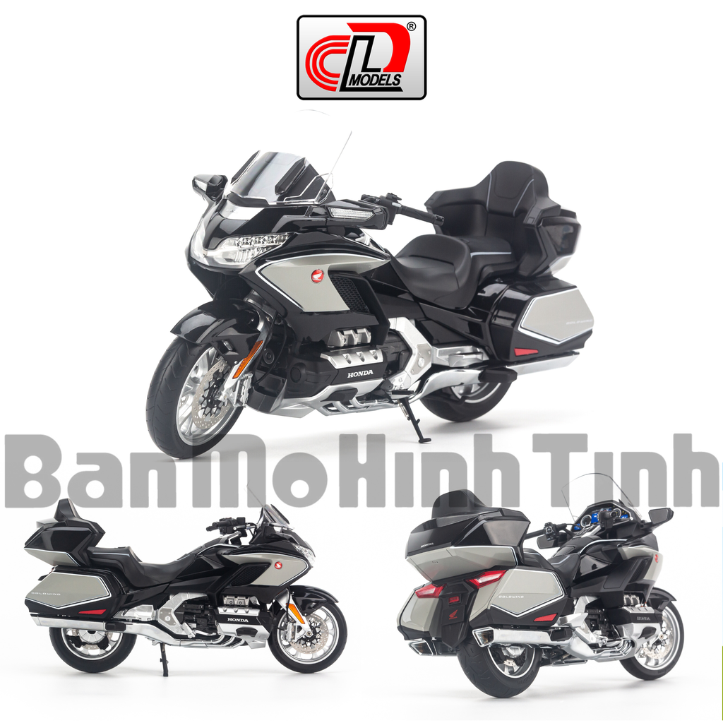  Mô hình xe mô tô Honda Gold Wing GL1800 1:12 LCD 