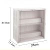 Hộp Trưng Bày Đồ Chơi Mô Hình Kiểu Container 2 Tầng có đèn LED