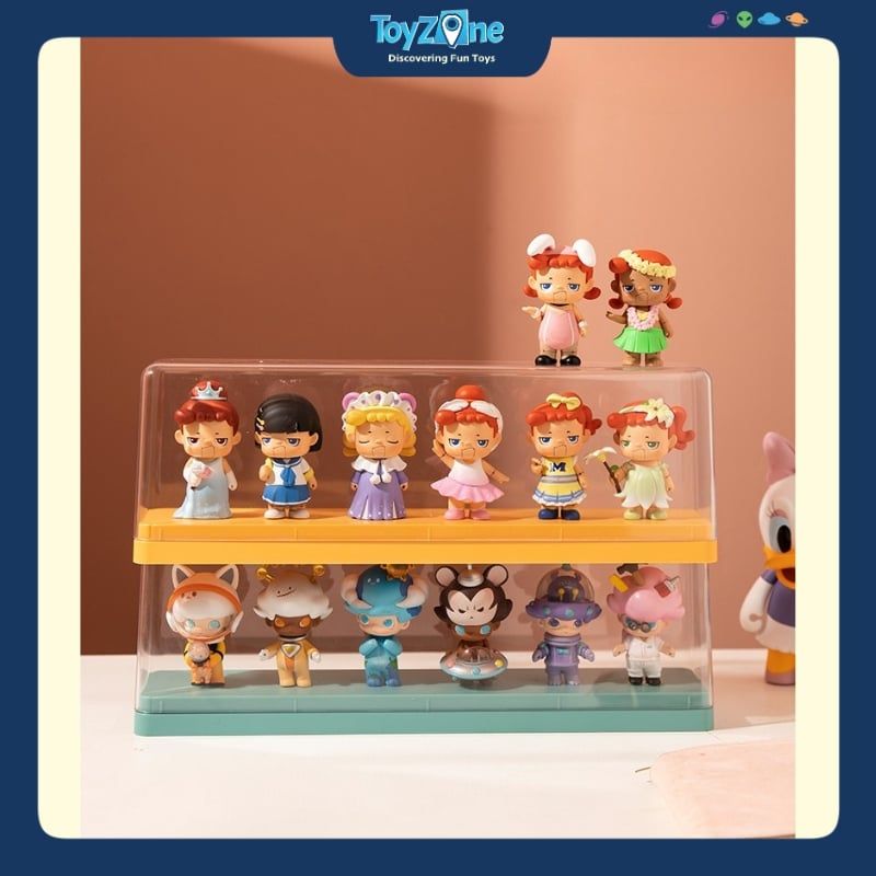 Hộp Trưng Bày Đồ Chơi Mô Hình Trong Suốt Hình Chữ Nhật 1 Tầng