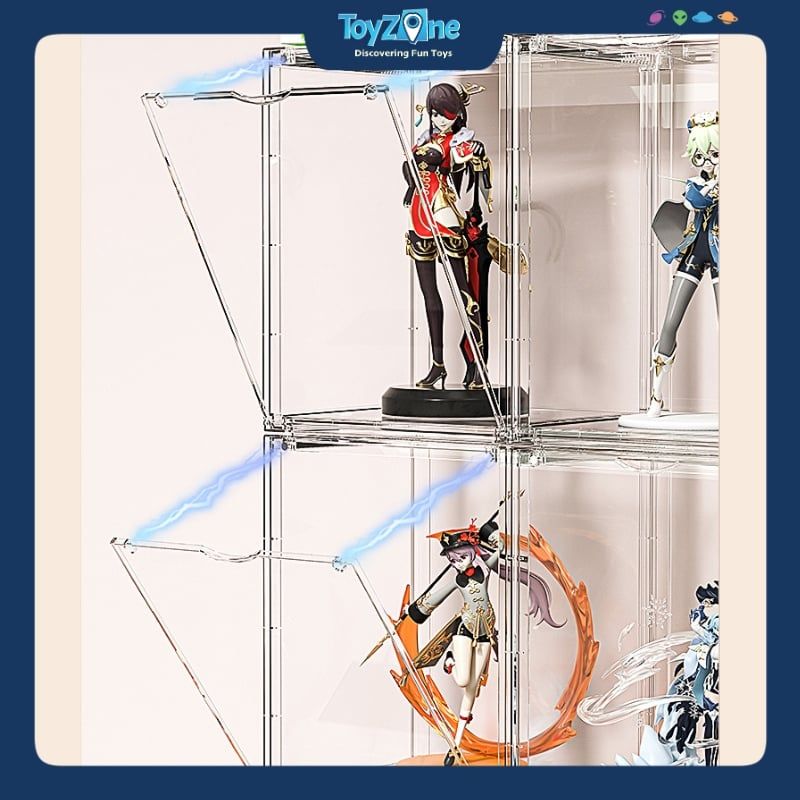 Hộp Trưng Bày Đồ Chơi Mô Hình X-Large 2 Ngăn