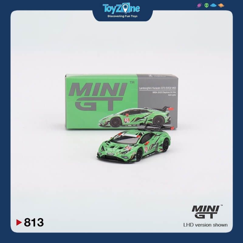 Mô hình xe Lamborghini Huracán GT3 EVO2 2023 IMSA Daytona 24 Hrs 1:64 MiniGT