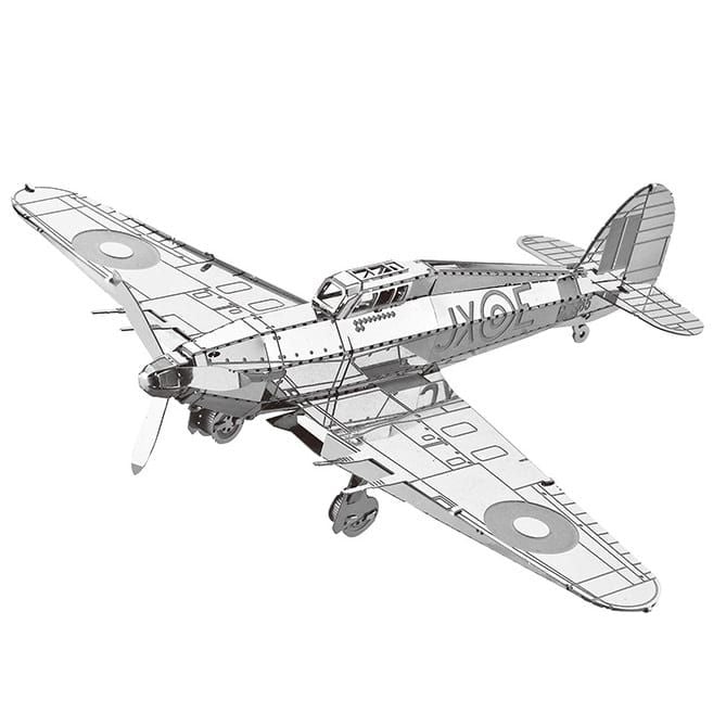 Mô hình kim loại lắp ráp 3D Tiêm Kích Hawker Hurricane (Silver) – Metal Works MP461 