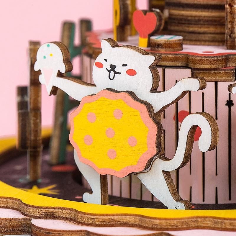 Mô Hình Gỗ Lắp Ráp 3D Happy Birthday Music Box (Hộp Nhạc Chúc Mừng Sinh Nhật) (Mixed Color) Robotime AM42 WP006