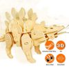  Mô hình gỗ lắp ráp 3D Robotic Stegosaurus (Khủng Long Kiếm) (Wood Color) - Robotime  D440 - WP038 