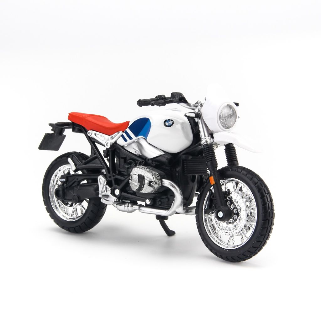 Mô hình mô tô BMW R Nine T Urban GS White 1:18 Bburago - MH 18-51069