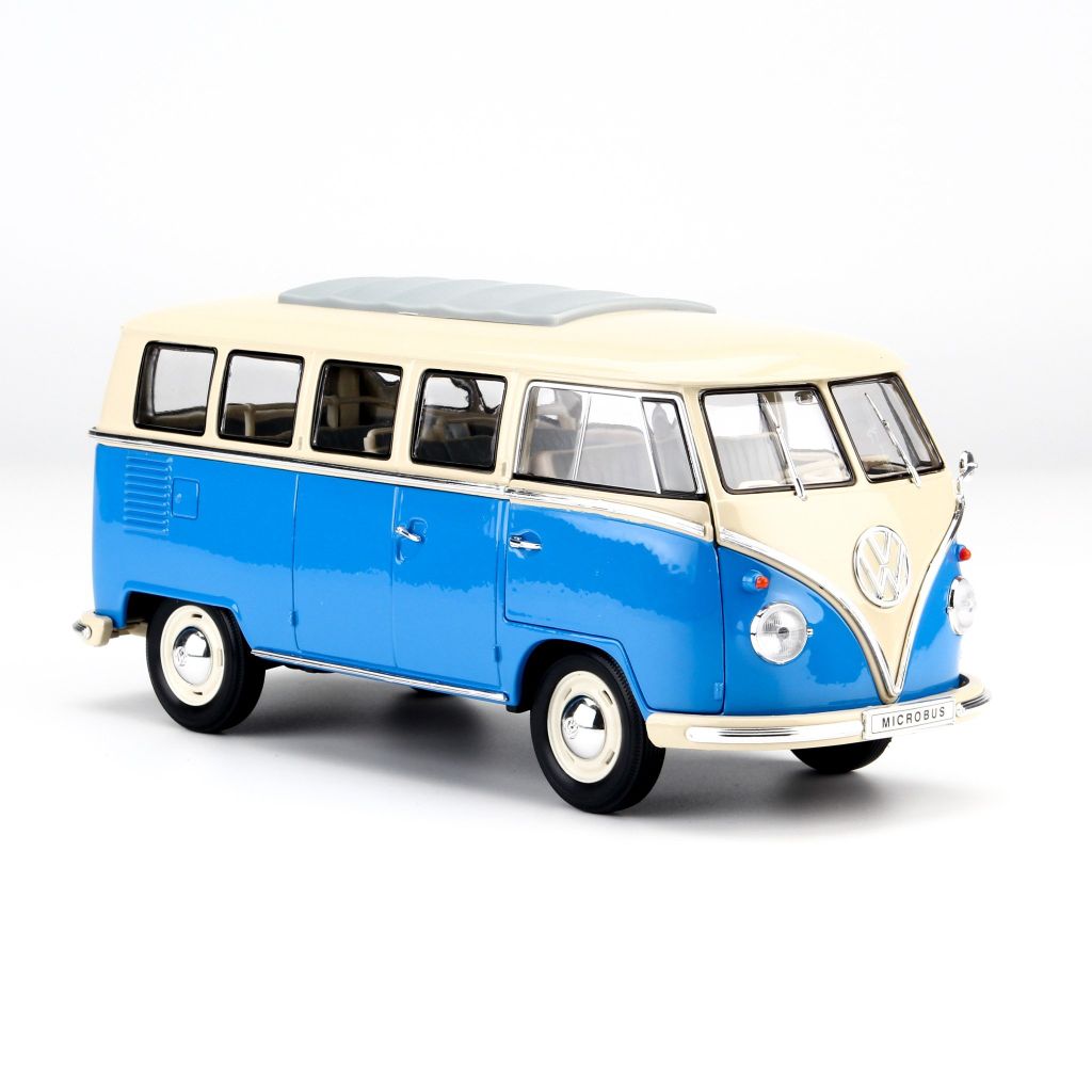  Mô hình xe Volkswagen T1 Bus - 1963 1:18 Welly 