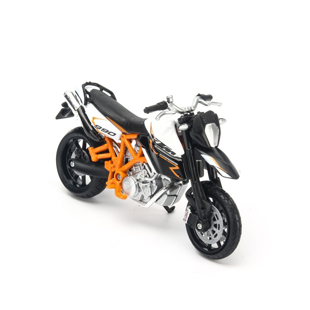 Mô hình xe mô tô KTM 990 Supermoto R Matte Black 1:18 Bburago- 18-51050