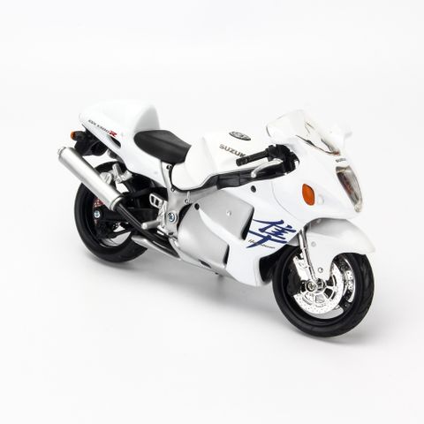 Mô hình xe mô tô Suzuki GSX 1300R Hayabusa White 1:12 Maisto Mh-31101