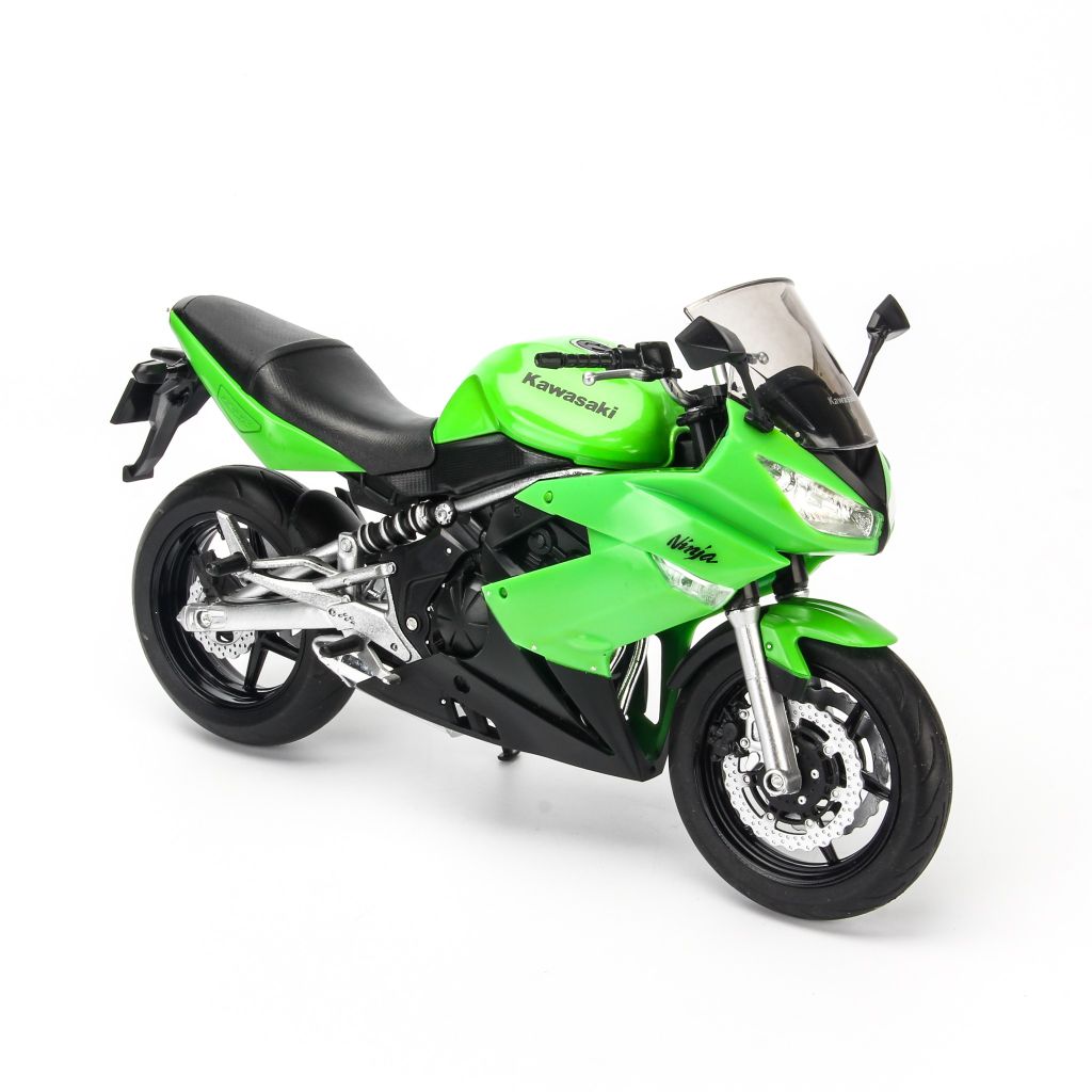 Mô hình xe mô tô Kawasaki Ninja 650R 2009 Green 1:10 Welly -62803