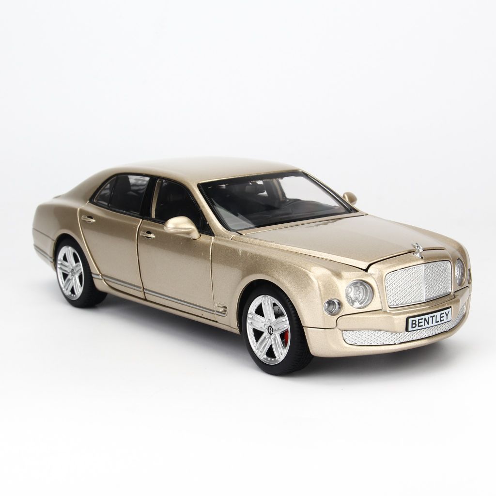 Mô hình xe sang Bentley Mulsanne 1:24 Doublehorse Gold