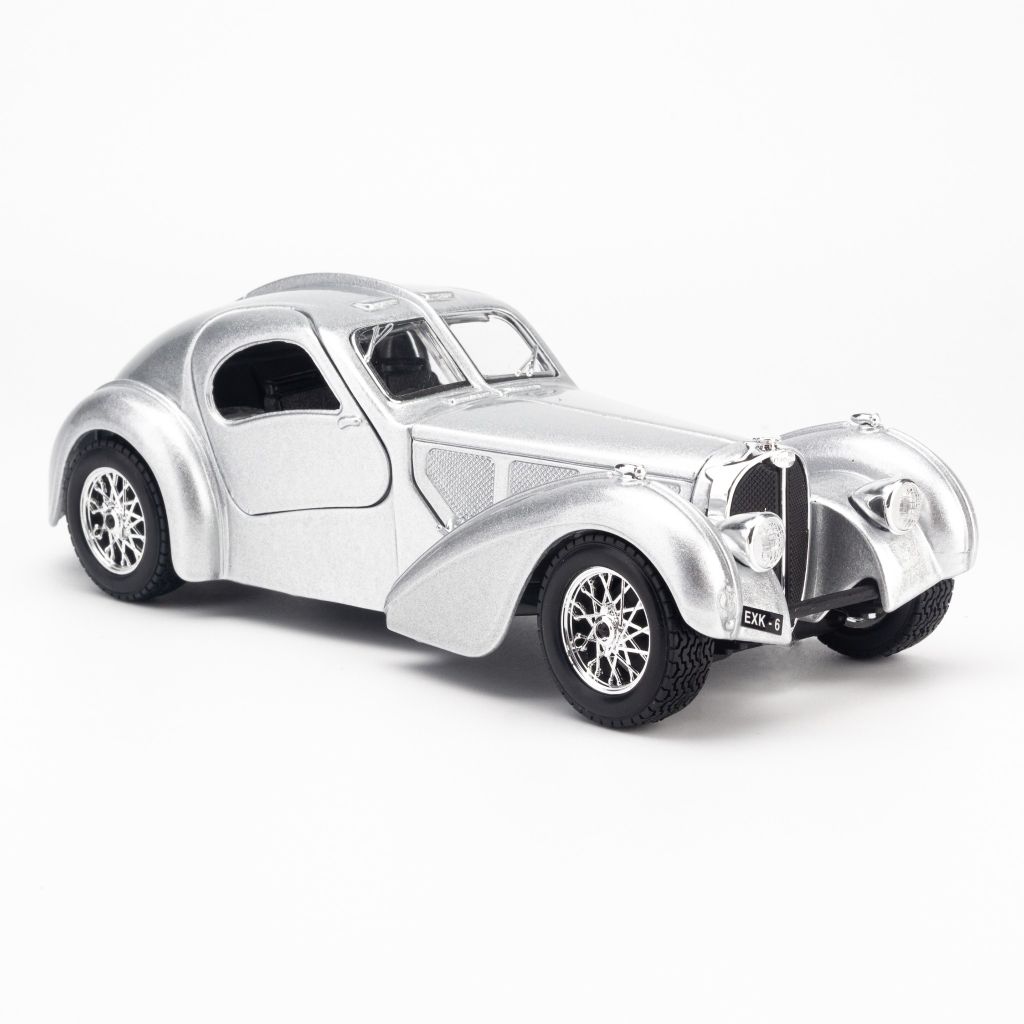  Mô hình xe Bugatti Atlantic 1:24 Bburago Silver - MH18-22092 