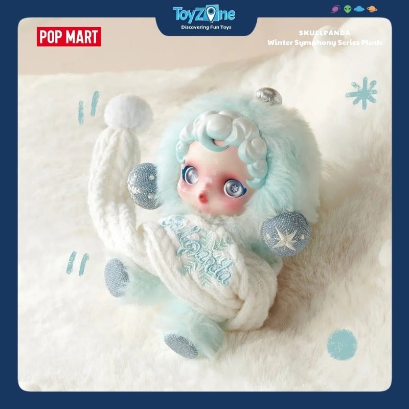 Mô hình Blind box Gấu bông Skull Panda Winter Symphony Series Plush ( Bản Giao Hưởng Mùa Đông ) POP MART