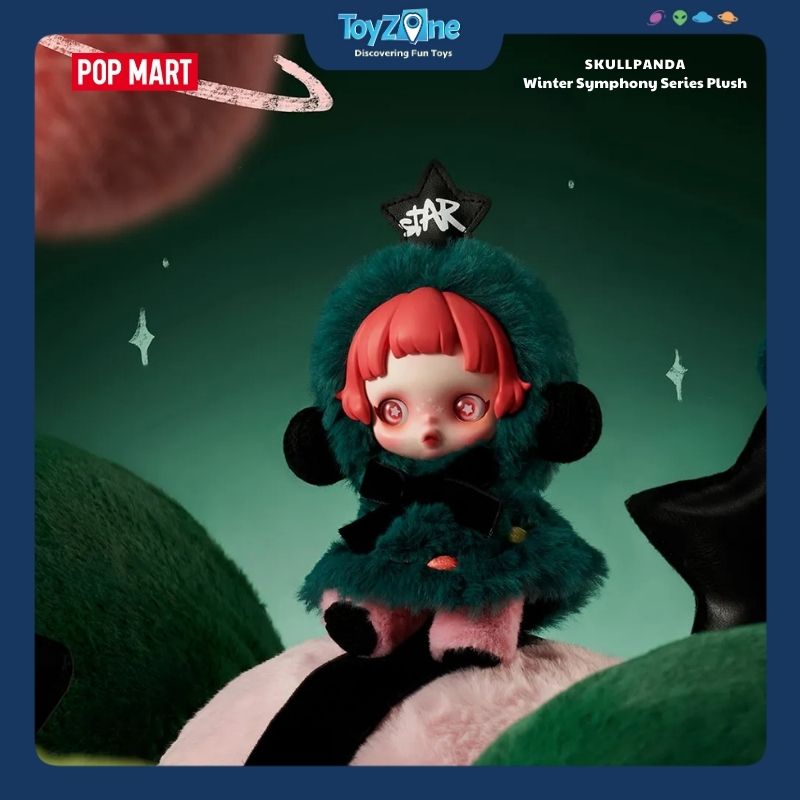 Mô hình Blind box Gấu bông Skull Panda Winter Symphony Series Plush ( Bản Giao Hưởng Mùa Đông ) POP MART