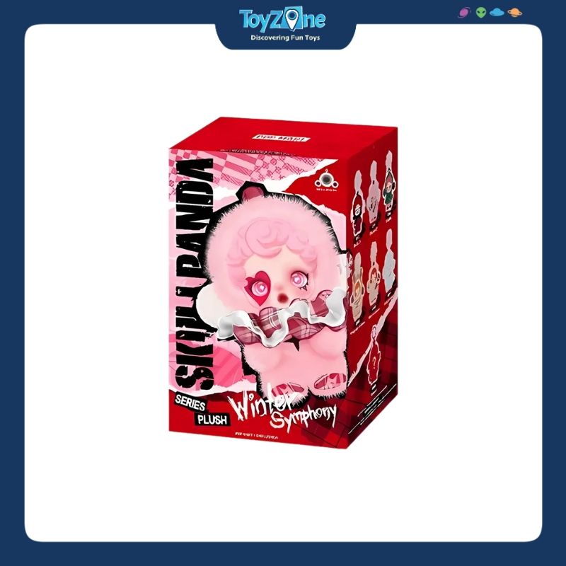 Mô hình Blind box Gấu bông Skull Panda Winter Symphony Series Plush ( Bản Giao Hưởng Mùa Đông ) POP MART