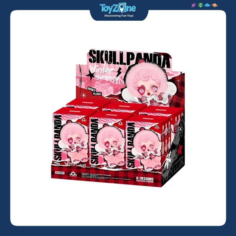 Mô hình Blind box Gấu bông Skull Panda Winter Symphony Series Plush ( Bản Giao Hưởng Mùa Đông ) POP MART