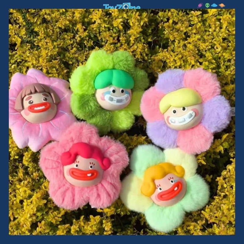 Mô hình Blind box Khóa kéo Gấu bông Ugly And Cute Sister Flower SPRING HOUSE