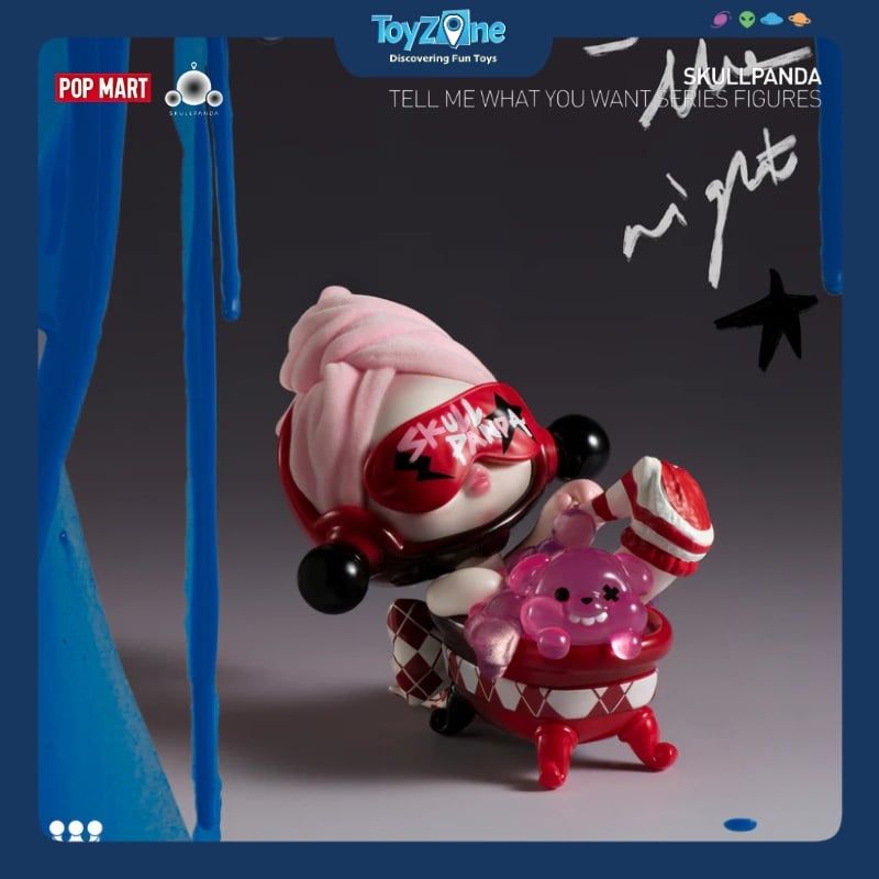  Mô hình đồ chơi Blind Box Skull Panda Tell Me What You Want Series Figures POP MART 