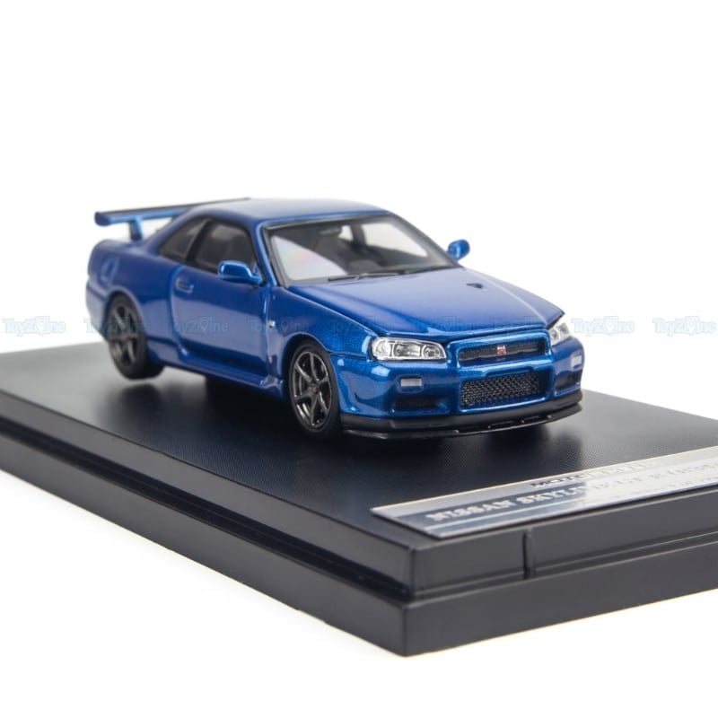  Mô hình xe Nissan Skyline GT-R R34 V-Spec II 1:64 MOTORHELIX 
